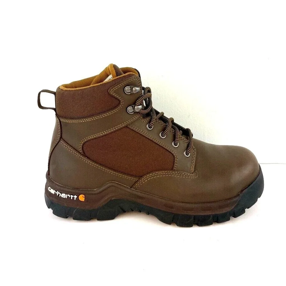 Carhartt Brown Rugged Flex 6 Inch Lace Up‎ Work Boots Men's Size EU 44 M NWOB